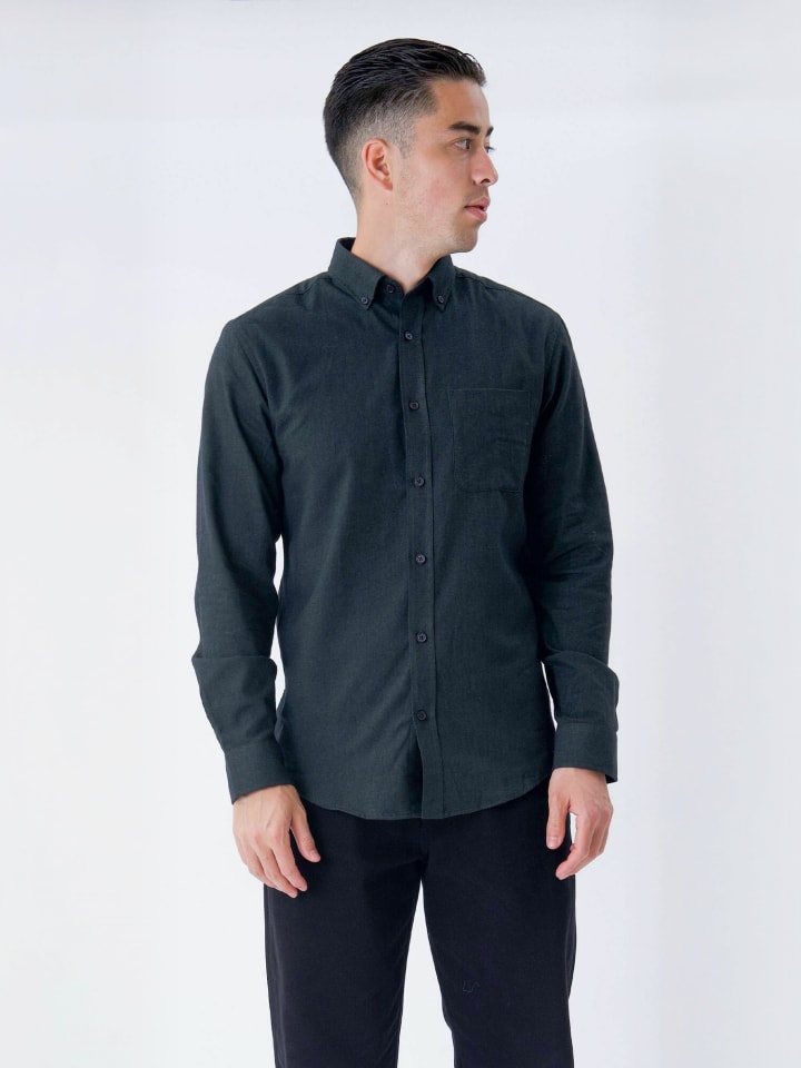 Hemd Flannel in Dark Green