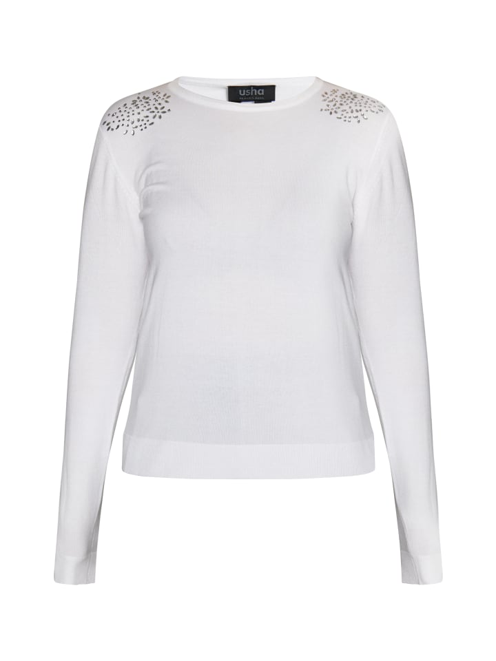 Damen Strickpullover in Weiss