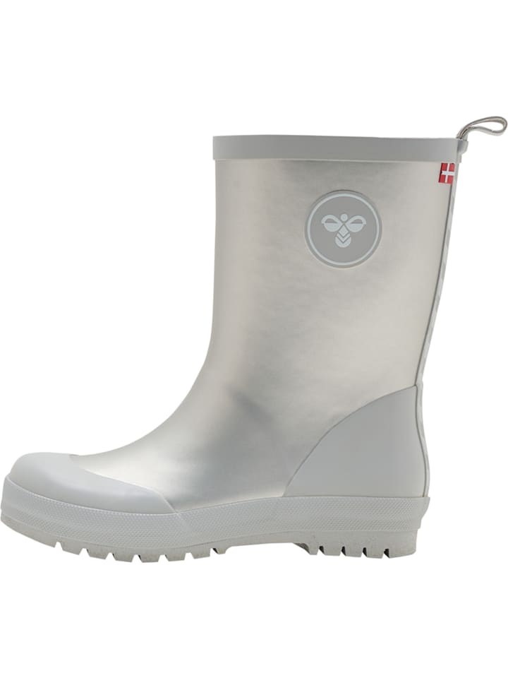 Gummi Stiefel Rubber Boot Mädchen in SILVER