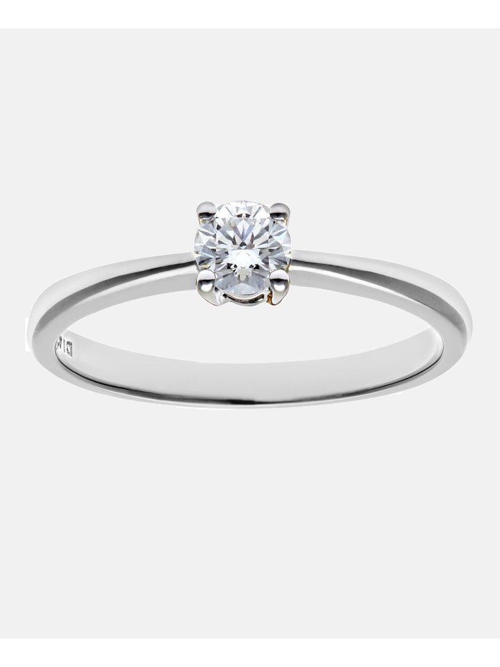 Verlobungsring aus 750 Weißgold mit 18 Karat Diamant