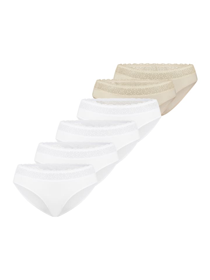 Tai Slip Feel of Modal in Weiß / creme