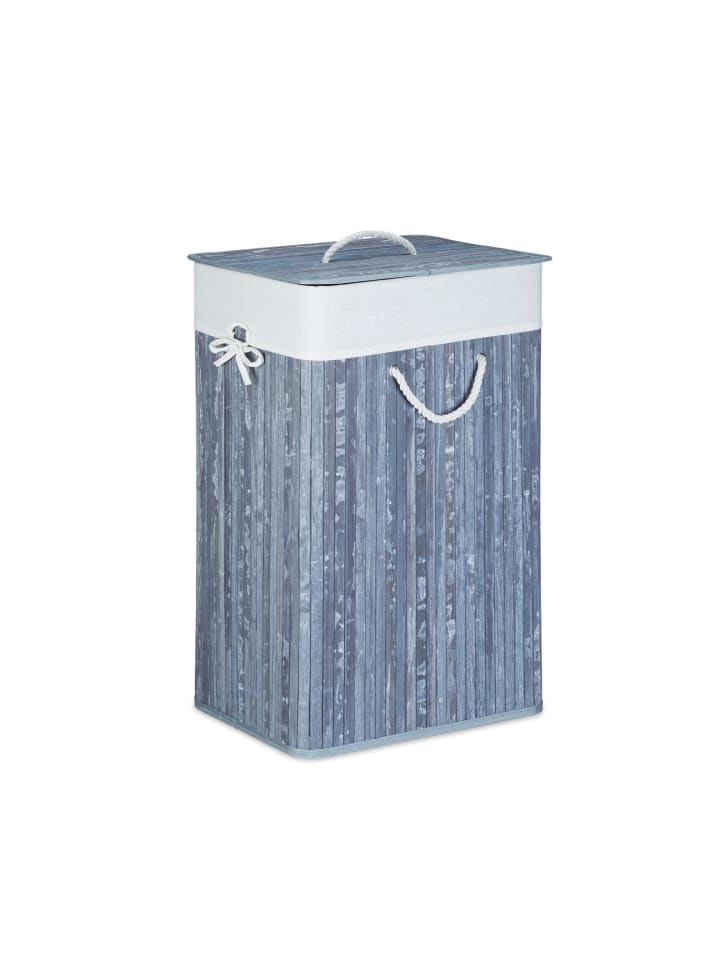 Wäschekorb in Grau - (B)43,5 x (H)65,5 x (T)33,5 cm