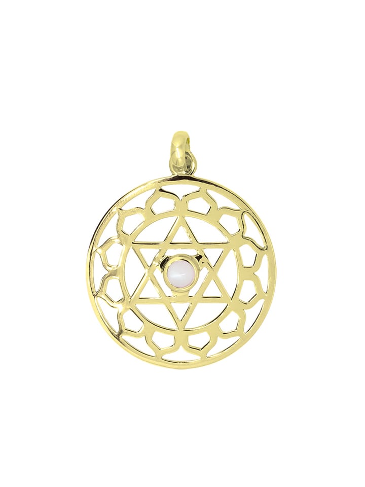 Anhänger "Solarplexus-Chakra vergoldet" in Gold