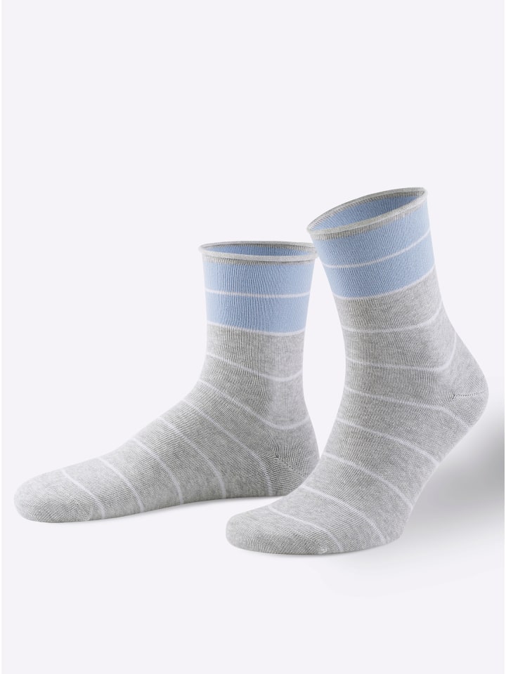 Damen-Socken in farbig-sortiert