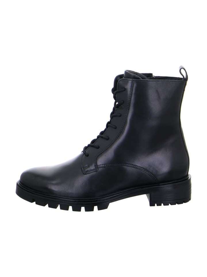 Schnürstiefeletten in Schwarz