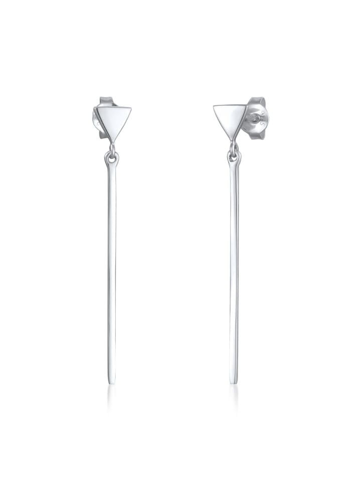 Ohrringe 925 Sterling Silber Dreieck in Silber