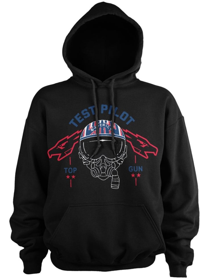 Hoodie "Test Pilot Big Tall Hoodie" in Schwarz