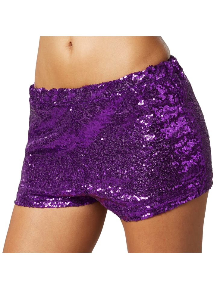 Shorts mit glänzenden Pailletten, für viele Outfits und Anlässe