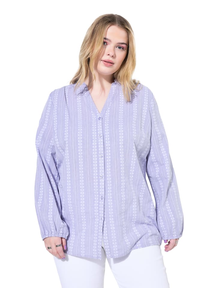 Hemdbluse in lavendel