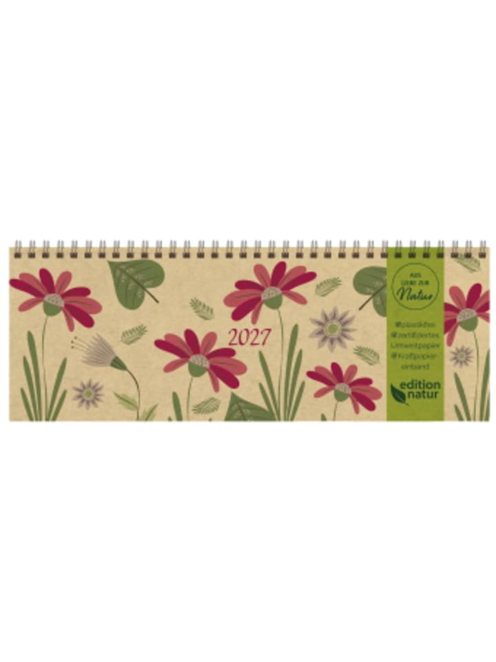 Kalender - Tischquerkalender Edition Natur Flowers 2027