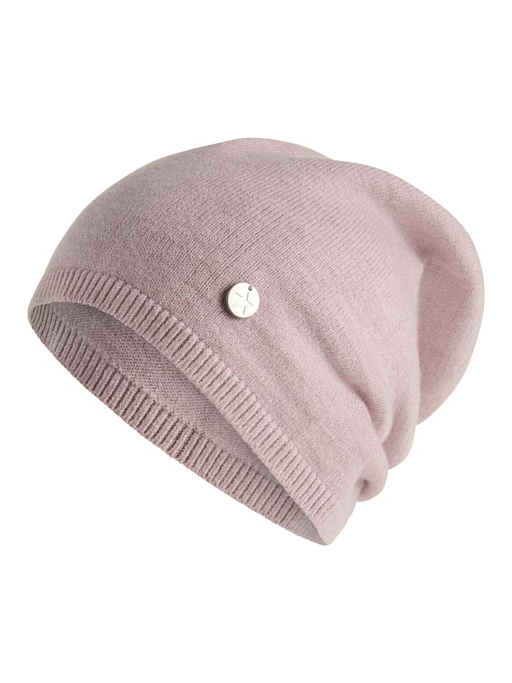 Beanie in rose meliert