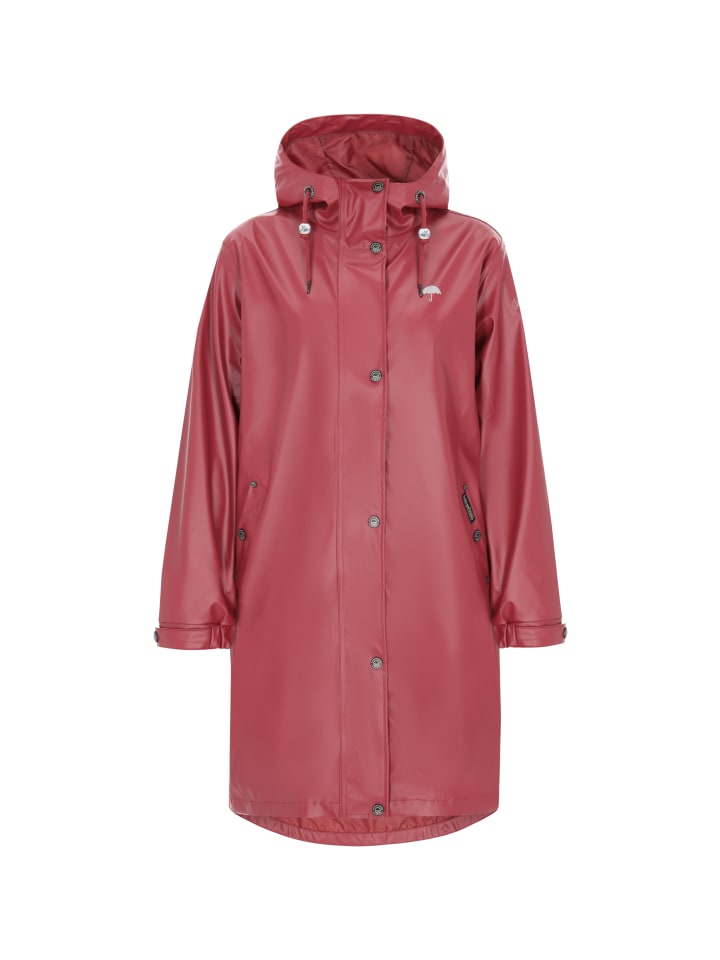 Women Coat in burgundy