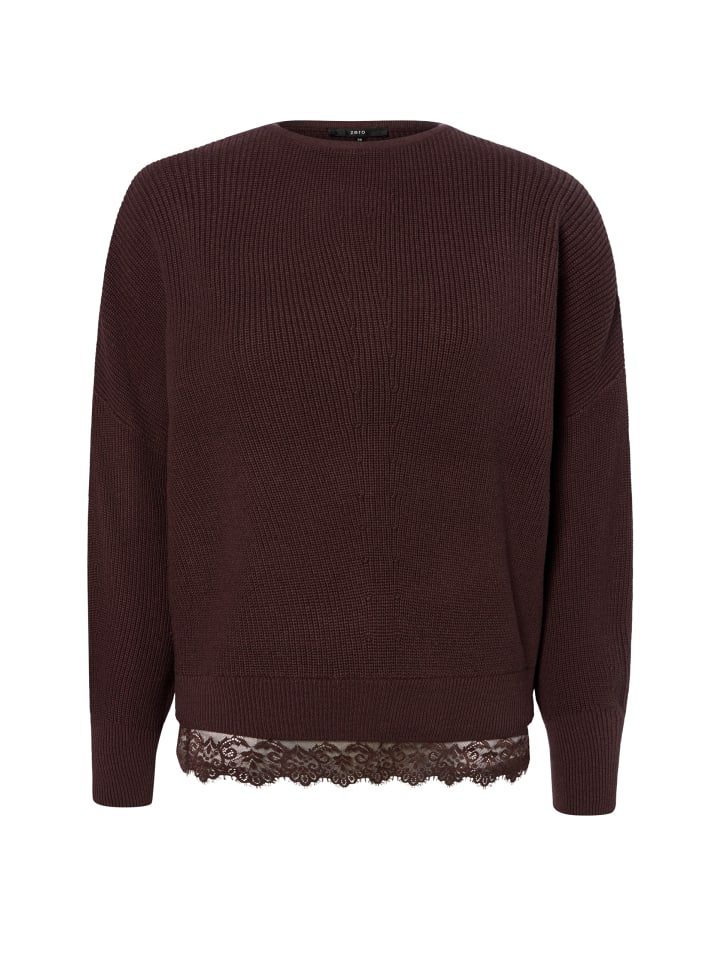 Strickpullover in schoko - 0001