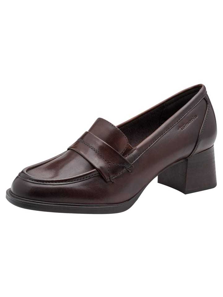 WIDE FIT Trotteur in MOCCA NAPPA