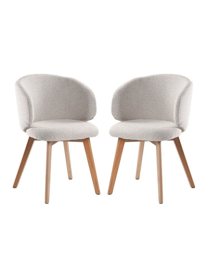 2er-Set Esszimmerstuhl SOLÈNE  in Beige - (W)60  x (H)79  x (L)55 cm