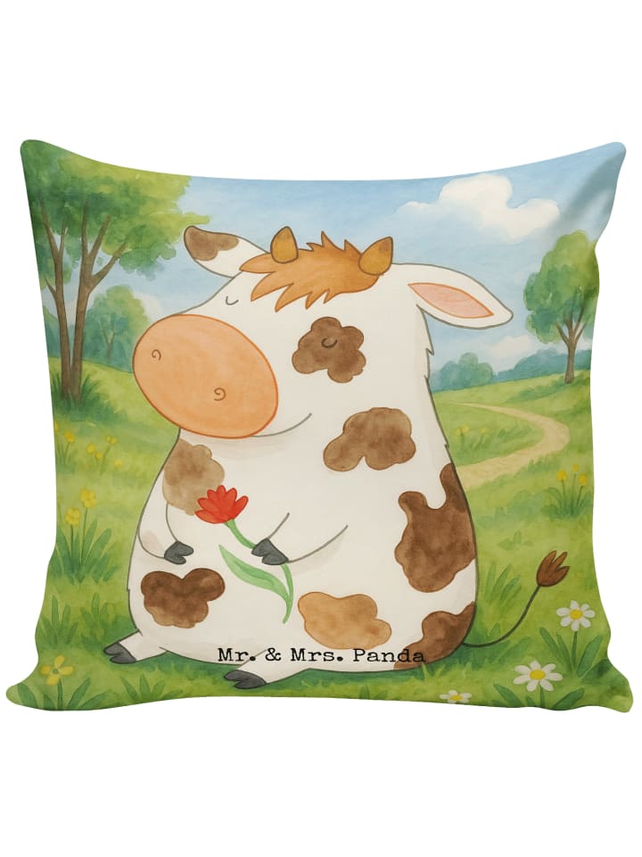Sofa Kissen Kuh Design ohne Spruch in Weiß