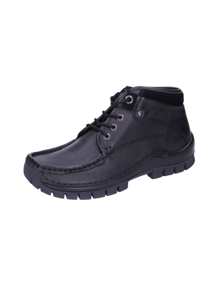 Schnürschuh in schwarz