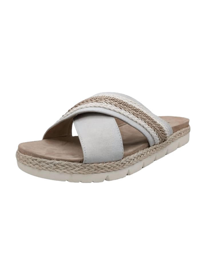 Espadrilles Pantoletten in Grau