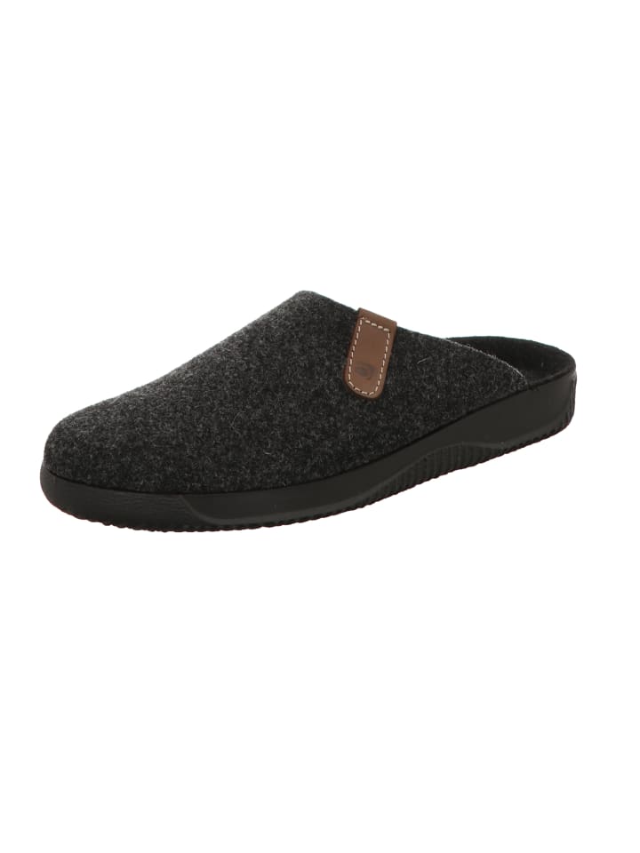 Komfort Pantolette in grau