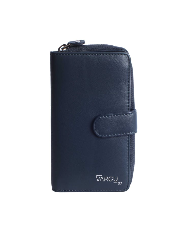 Echtleder Geldbörse SABA 1-A mono in navy