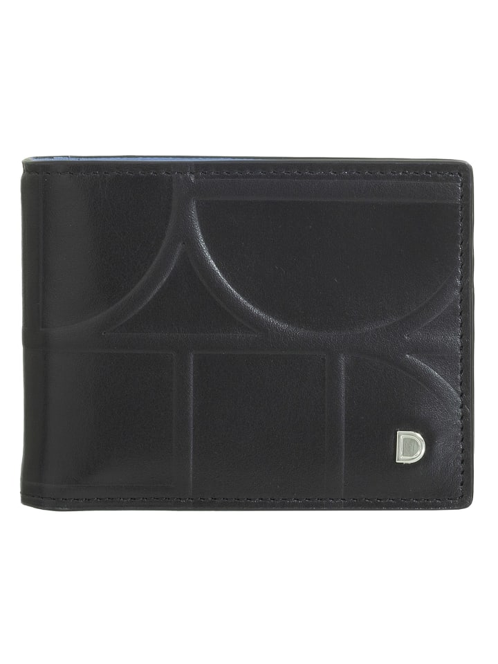 Up Geldbörse RFID Schutz Leder 11 cm Geldscheinklammer black-pastel blue