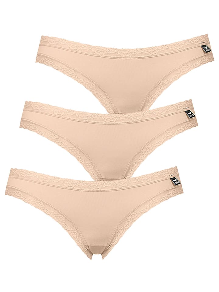 3er Pack Minislip in nude