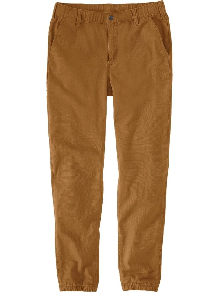 Stoffhose "Relaxed Canvas 106889" in Braun