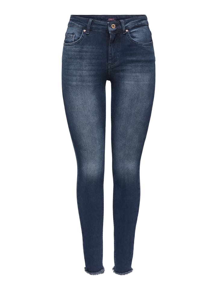 Skinny Jeans in Blue Black Denim