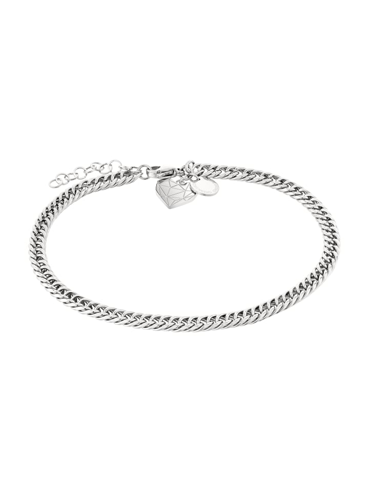 Fußkette Broken Heart Chunky in silber