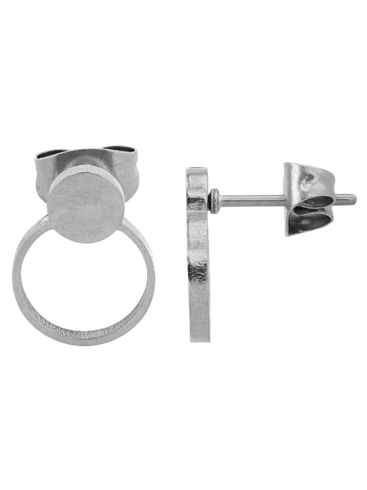 Damen Ohrringe – Ohrstecker aus Edelstahl in silber