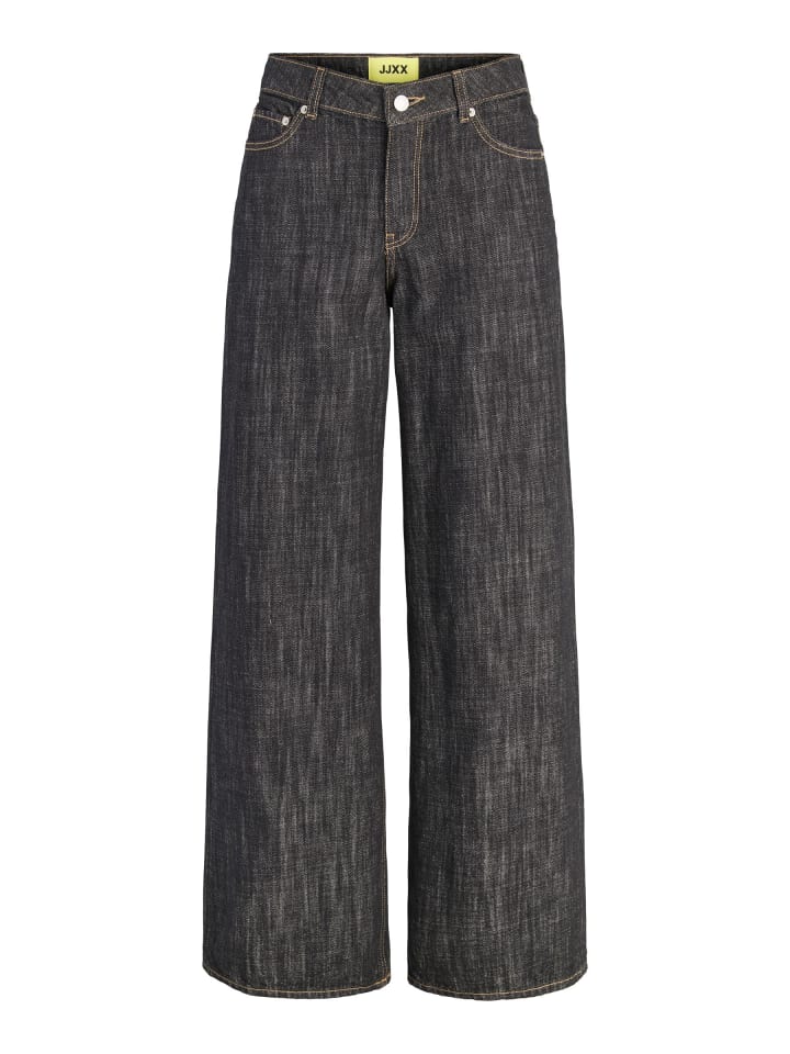 Weit geschnitten in Black Denim