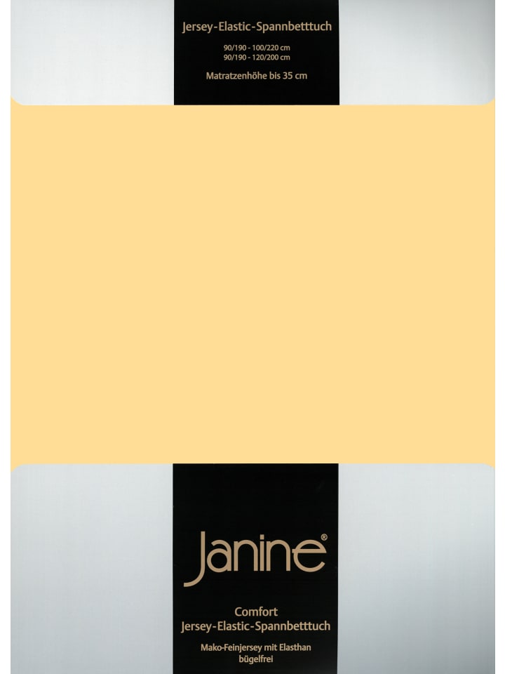 Janine Spannbetttuch Elastic Jersey 5002 in vanille