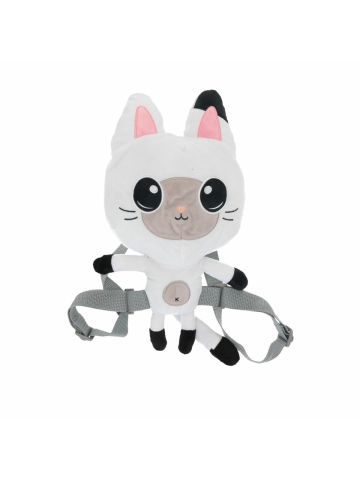 Gabby's Dollhouse 3D Plüsch Rucksack Kindertasche mit Mehrfächer in weiß