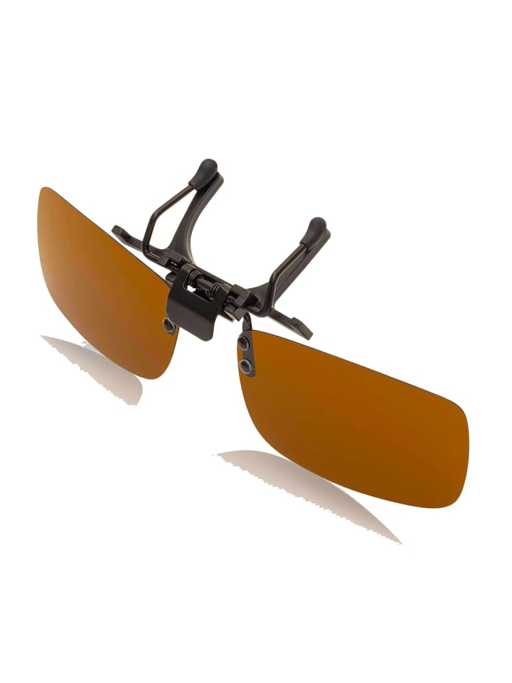 Clip On Sonnenbrille in Braun