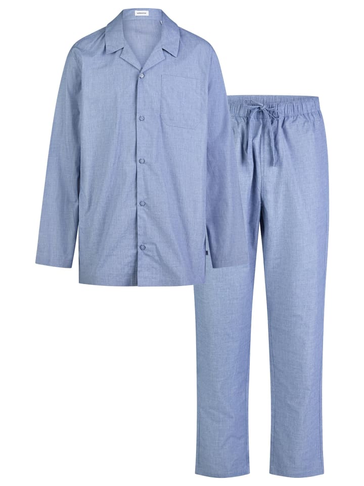 Pyjama Classic Fil a Fil in Nightblue