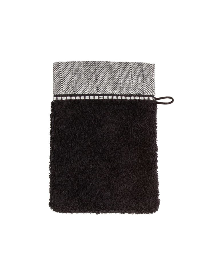 Waschhandschuh Brooklyn in black