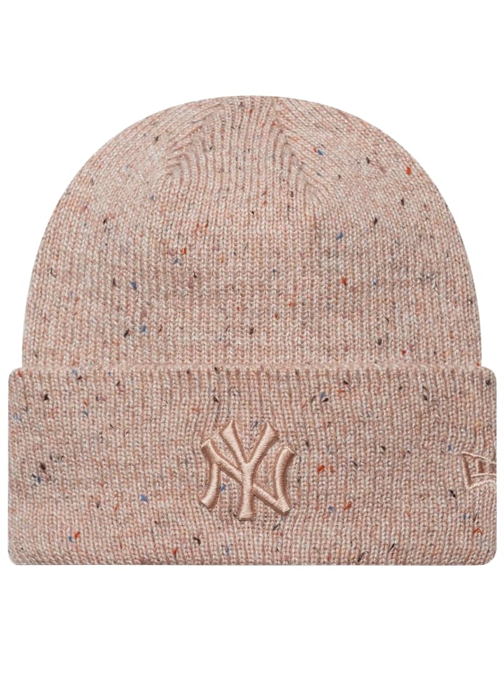 New Era Wmns Glitter Beanie New York Yankees Hat in Beige