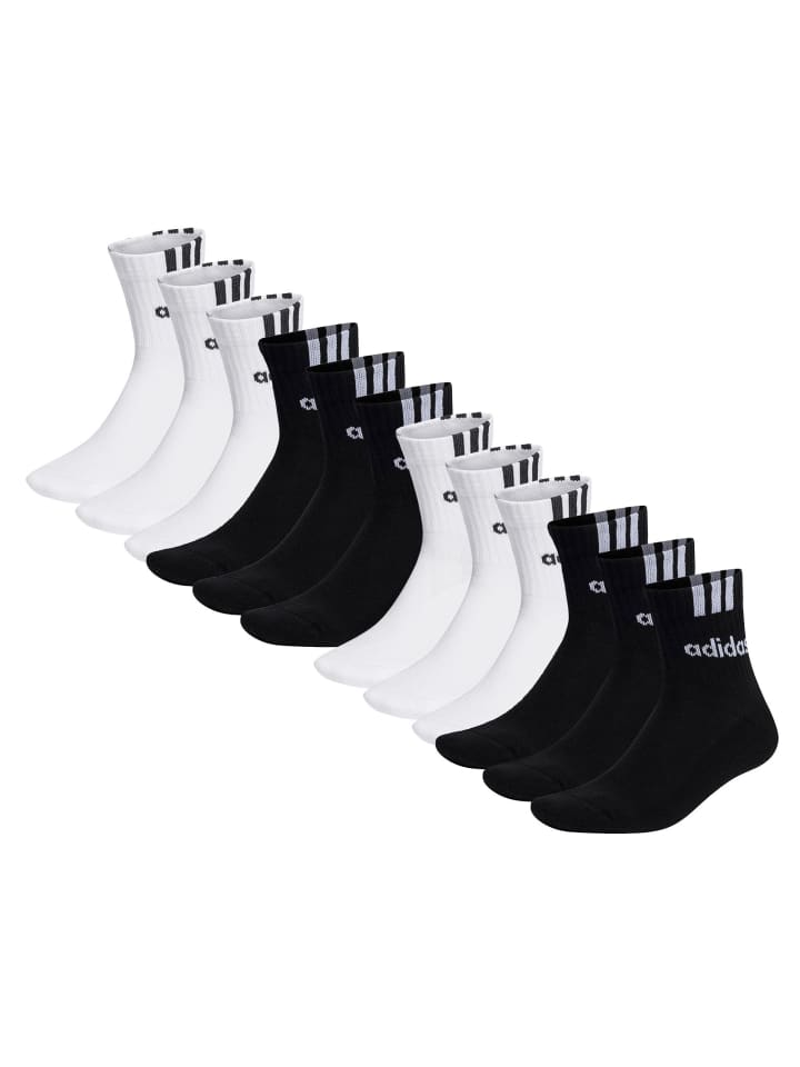 Socken 12er Pack in 2xSchwarz/2xWeiß
