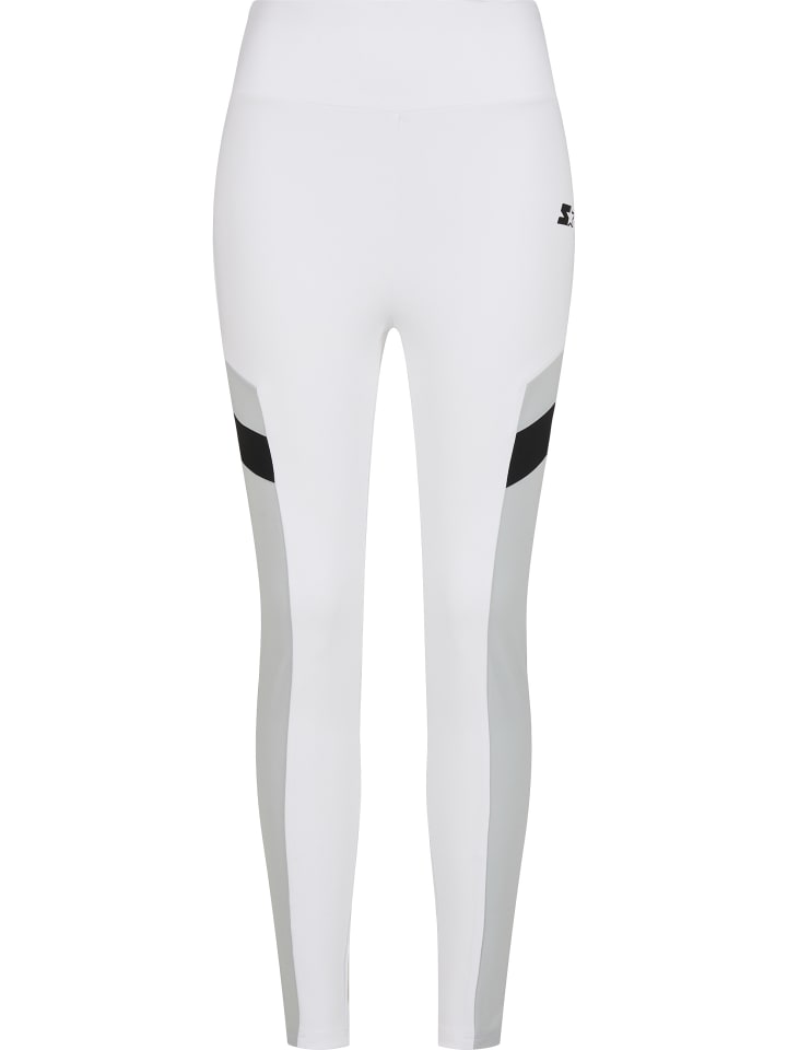Leggings in white/black