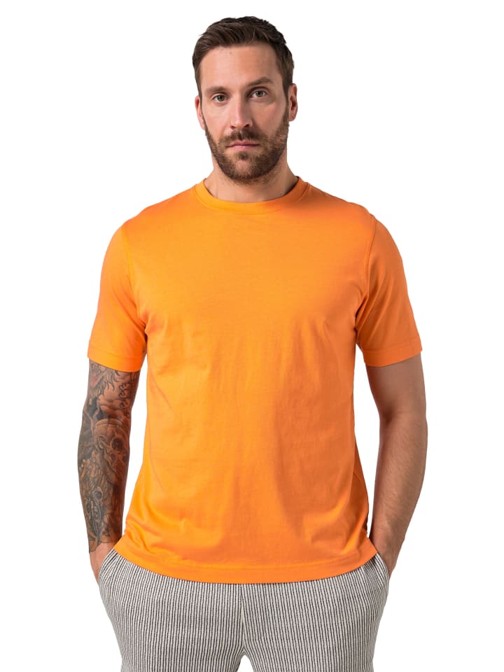 Kurzarm T-Shirt in manderine