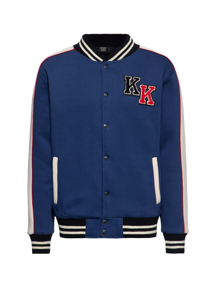 King Kerosin Collegejacke Hot Rod Engineering West Coast in dunkelblau