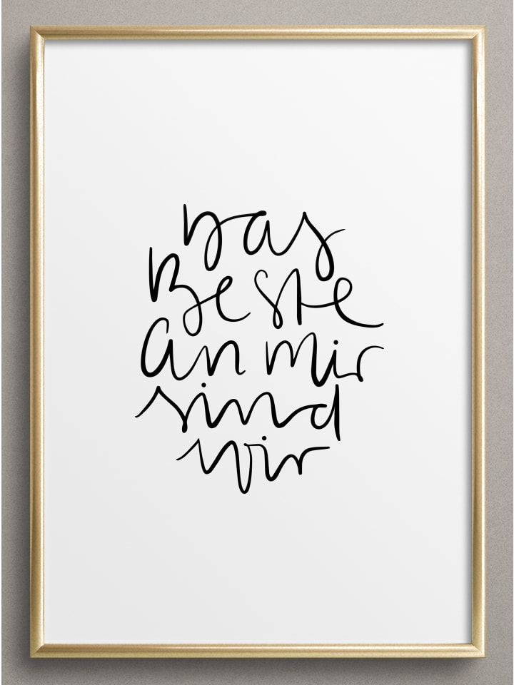Poster / Kunstdruck "Das Beste an mir sind wir" I Ohne Rahmen