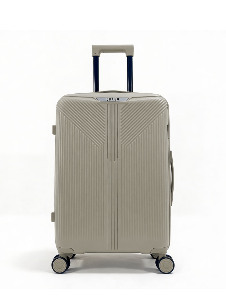 Mittelgroßer Hartschalenkoffer ERIDAN in Beige (70L)