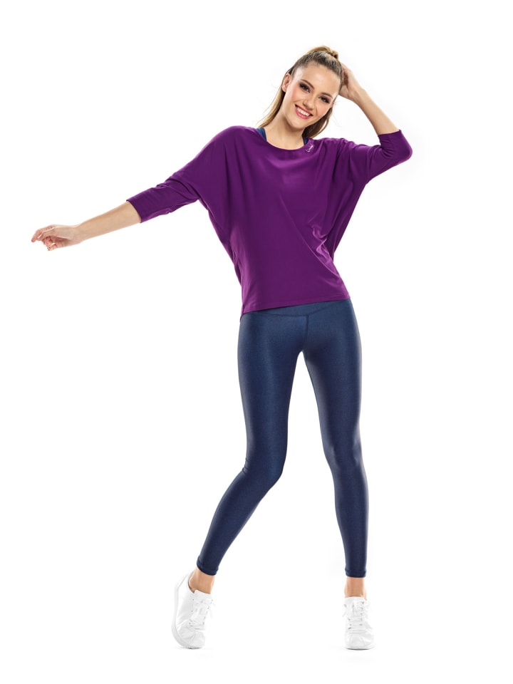 Functional Comfort Tights HWL117C High Waist mit V-Shape Applikation und  Core-Bund, dark blue, Winshape Ultra Soft Style