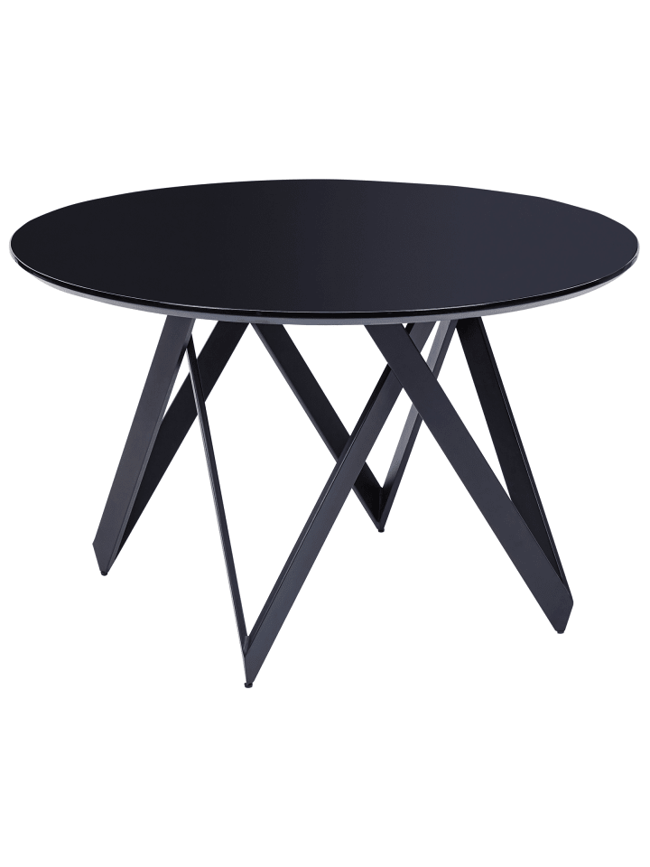 Esszimmertisch OXHILL in Schwarz - (W) 120 x (H) 76 x (L) 120 cm