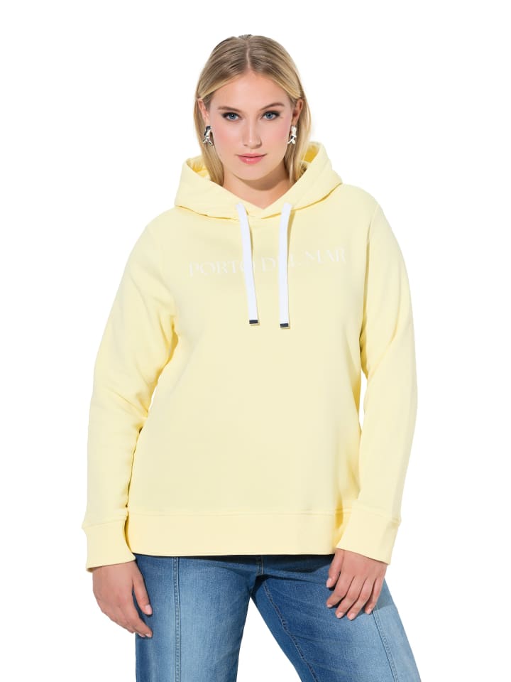 Sweatshirt in blassgelb