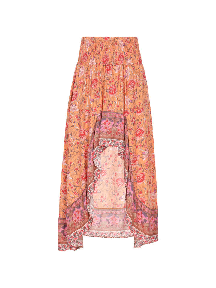 Women Skirt in orange multicolor