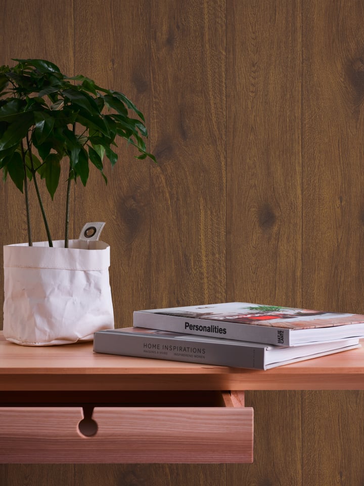 Tapete Natural Wood in Braun