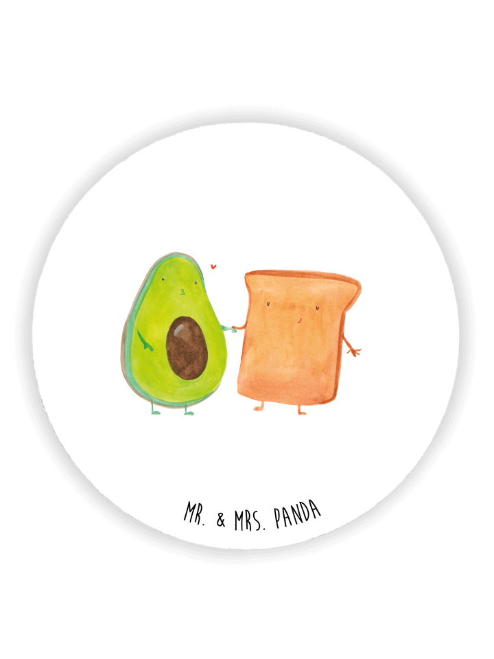 Magnet Avocado Toast ohne Spruch in Weiß