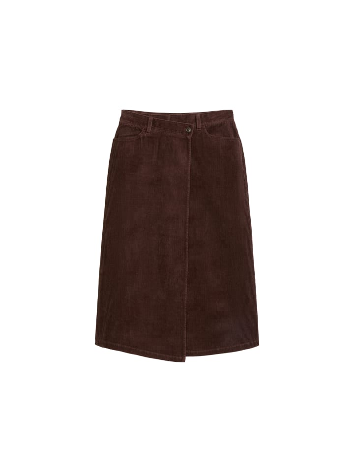Wickel-Cordrock regular in Espresso Brown